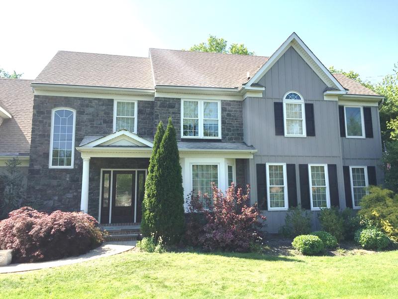 half of home with stone veneer